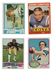 1970 to 1989 Topps and Score Football Hall of Fame and Star Collection (24)
