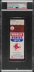 1975 Boston Red Sox (vs. Cincinnati Reds) World Series Game 6 Ticket Stub PSA VG 3 - Carlton Fisk's Historic Homer