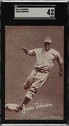 1947-1966 Exhibits Jackie Robinson SGC VG/EX 4