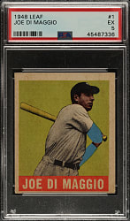 1948-1949 Leaf #1 Joe DiMaggio PSA EX 5