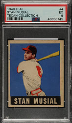1948-1949 Leaf #4 Stan Musial Rookie PSA EX 5