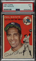 1954 Topps #17 Phil Rizzuto PSA EX 5