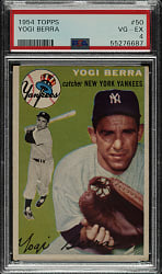 1954 Topps #50 Yogi Berra PSA VG-EX 4