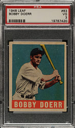 1948-1949 Leaf #83 Bobby Doerr PSA VG 3