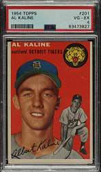 1954 Topps #201 Al Kaline Rookie PSA VG-EX 4