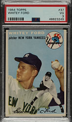 1954 Topps #37 Whitey Ford PSA VG 3