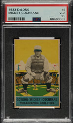 1933 R333 DeLong Gum #6 Mickey Cochrane PSA VG+ 3.5