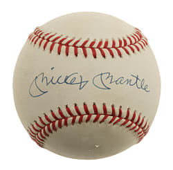 Mickey Mantle Single-Signed Baseball - JSA