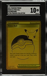 2021 Pokemon Sword & Shield Celebrations Ultra Premium Collection #146 Pokeball Promo SGC GEM MINT 10