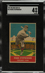1933 R333 DeLong Gum #15 Riggs Stephenson SGC VG/EX 4