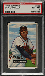 1951 Bowman #208 Blix Donnelly PSA NM-MT 8
