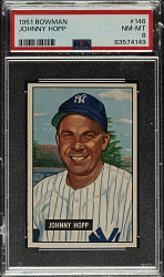 1951 Bowman #146 Johnny Hopp PSA NM-MT 8