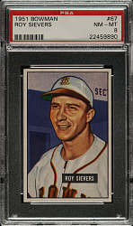 1951 Bowman #67 Roy Sievers PSA NM-MT 8