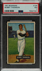 1951 Bowman #126 Bobby Thomson PSA NM 7