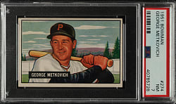 1951 Bowman #274 George Metkovich PSA NM 7