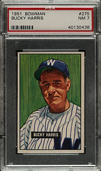 1951 Bowman #275 Bucky Harris PSA NM 7