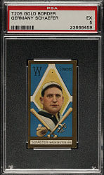 1911 T205 Gold Border Germany Schaefer PSA EX 5