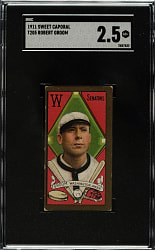 1911 T205 Gold Border Bob Groom SGC GOOD+ 2.5