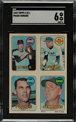1969 Topps Four-in-One Frank Howard SGC EX/NM 6