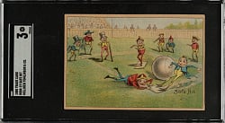 1880 H804-19 Horizontal Brownies Baseball Comics Safe Hit SGC VG 3