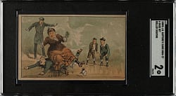 Circa 1880s H804-37 Roller Skating Series A Base Hit SGC GOOD 2