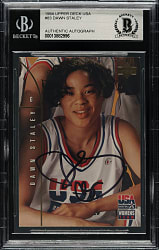 Signed 1994-1995 Upper Deck USA Basketball #83 Dawn Staley - Beckett