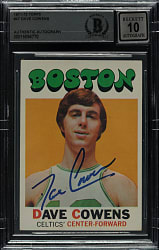 Signed 1971-1972 Topps Basketball #47 Dave Cowens Rookie Beckett GEM MINT 10