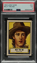 1952 Topps "Look 'n See" #63 Billy the Kid PSA EX 5