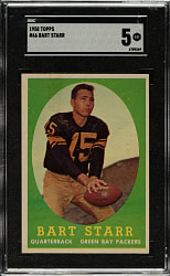 1958 Topps Football #66 Bart Starr SGC EX 5