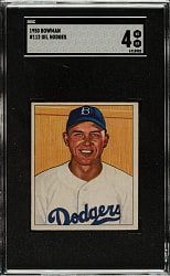 1950 Bowman #112 Gil Hodges SGC VG/EX 4