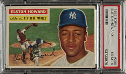 1956 Topps #208 Elston Howard PSA EX-MT 6