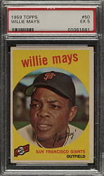 1959 Topps #50 Willie Mays PSA EX 5