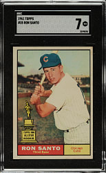 1961 Topps #35 Ron Santo Rookie SGC NM 7