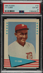 1961 Fleer All-Time Greats #14 Ty Cobb PSA EX-MT 6