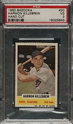 1960 Bazooka #20 Harmon Killebrew PSA VG 3