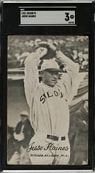 1921 Exhibits Jesse Haines SGC VG 3