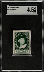 1961 Topps Stamps Mickey Mantle SGC VG/EX+ 4.5