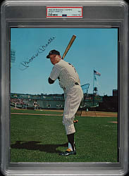 1964-1966 Requena Yankees 8 x 10 Mickey Mantle PSA NM 7