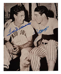 Ted Williams and Joe DiMaggio Signed Photograph - JSA