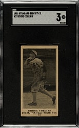 1916 D350-1 Standard Biscuit #33 Eddie Collins SGC VG 3