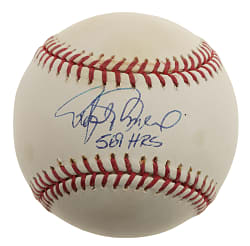 Rafael Palmeiro Single-Signed Baseball with "569 HRs" Inscription PSA/DNA MINT+ 9.5