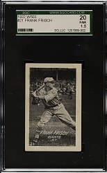1922 W503 #21 Frank Frisch SGC FAIR 20