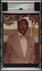 Circa 1970s Original Satchel Paige Snapshot Photograph PSA/DNA Type I