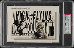 1991-1992 Nike Poster Cards Basketball Michael Jordan and Spike Lee PSA NM 7