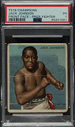 Circa 1910 T218 Tolstoi "Champion Athletes and Prize Fighters" Jack Johnson PSA POOR 1