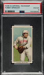 1909-1911 T206 White Border Tubby Spencer PSA VG-EX 4
