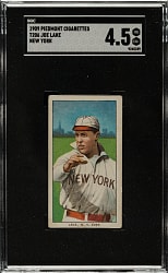 1909-1911 T206 White Border Joe Lake New York SGC VG/EX+ 4.5