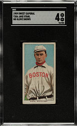 1909-1911 T206 White Border Jake Stahl No Glove Showing SGC VG/EX 4