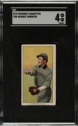 1909-1911 T206 White Border Woodie Thornton Southern Leaguer SGC VG/EX 4
