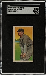 1909-1911 T206 White Border Charley O'Leary Hands on Knees SGC VG/EX 4